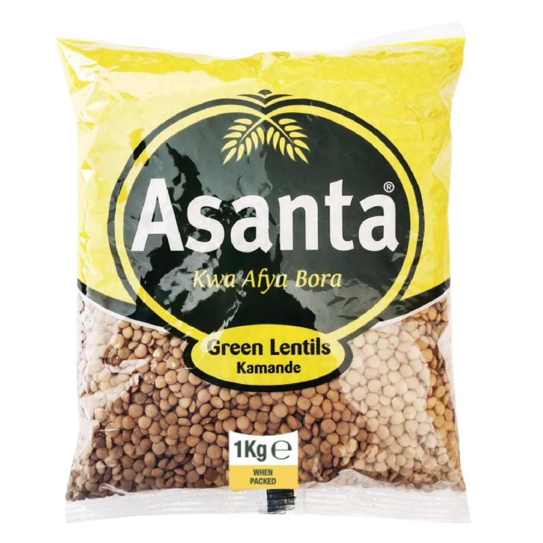 ASANTA GREEN LENTILS 1KG